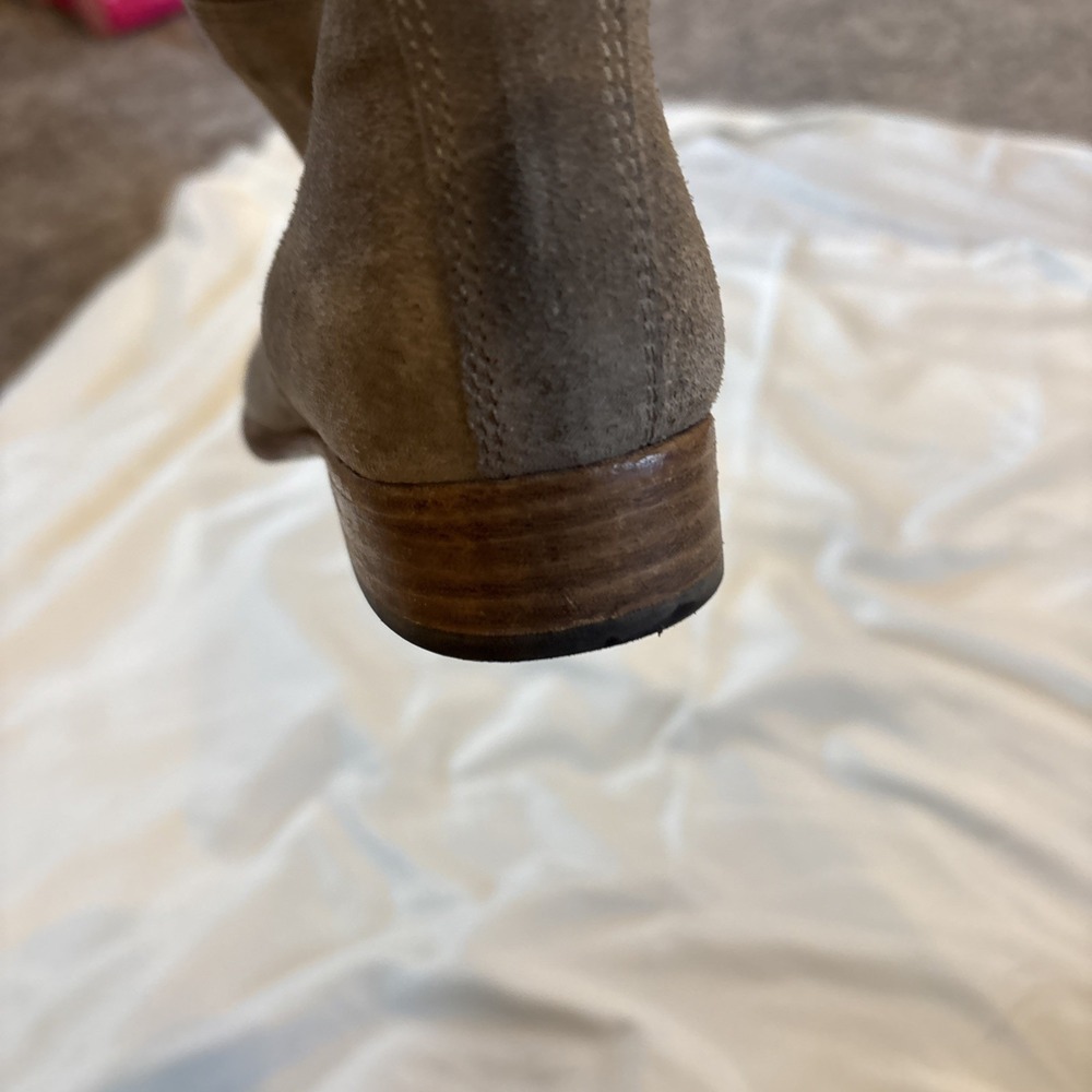 Alberto Fermani Umbria Women's beige‎ suede slouch booties Size 6 36.5 - Picture 11 of 13